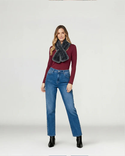 Cuello Mujer Stella Gris