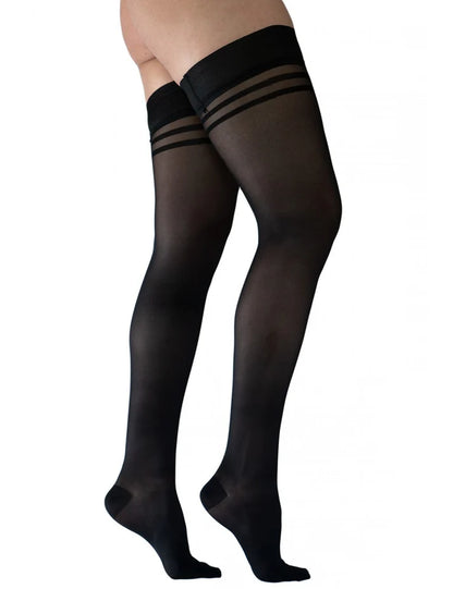Media Liga Ibici Negro T3 120 Silhoutte compresión graduada 12-16 mmHg