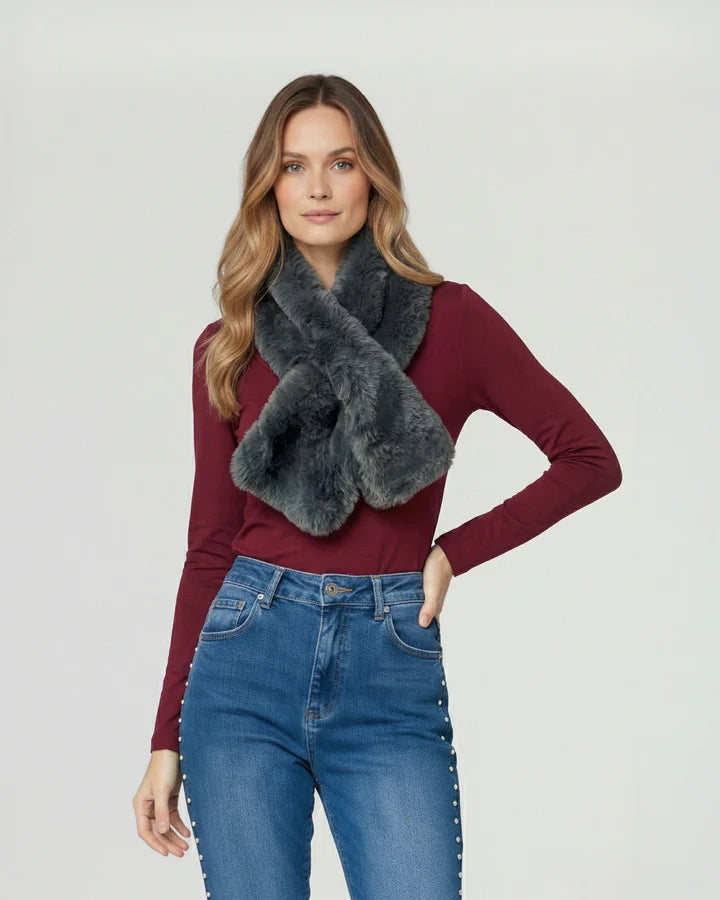Cuello Mujer Stella Gris