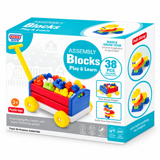 Carrito Arrastre Con Bloques