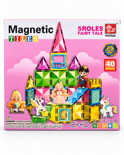 Bloques Magnéticos Castillo Princesas 55 Piezas