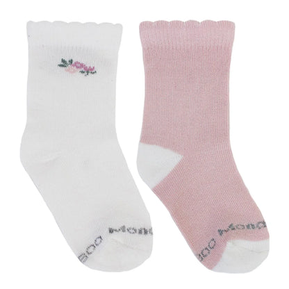 Calcetín Niña 4 Pares Bamboo Cinta Blanco Invierno