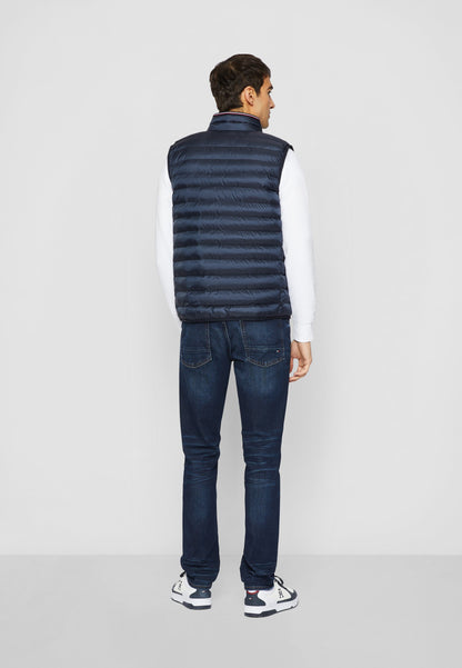 Chaqueta Hombre Warm Packable Padded Gilet Negra