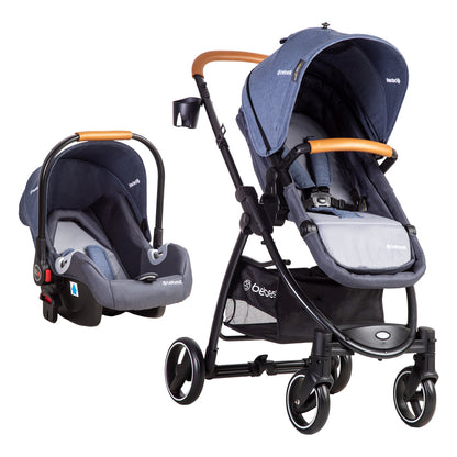 Coche Cuna Travel System Fénix Azul de Bebesit