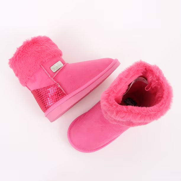 Bota Niña Chiporro Lentejuelas Rosado Barbie