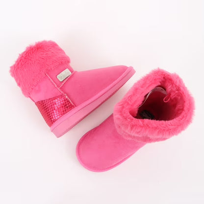 Bota Niña Chiporro Lentejuelas Rosado Barbie