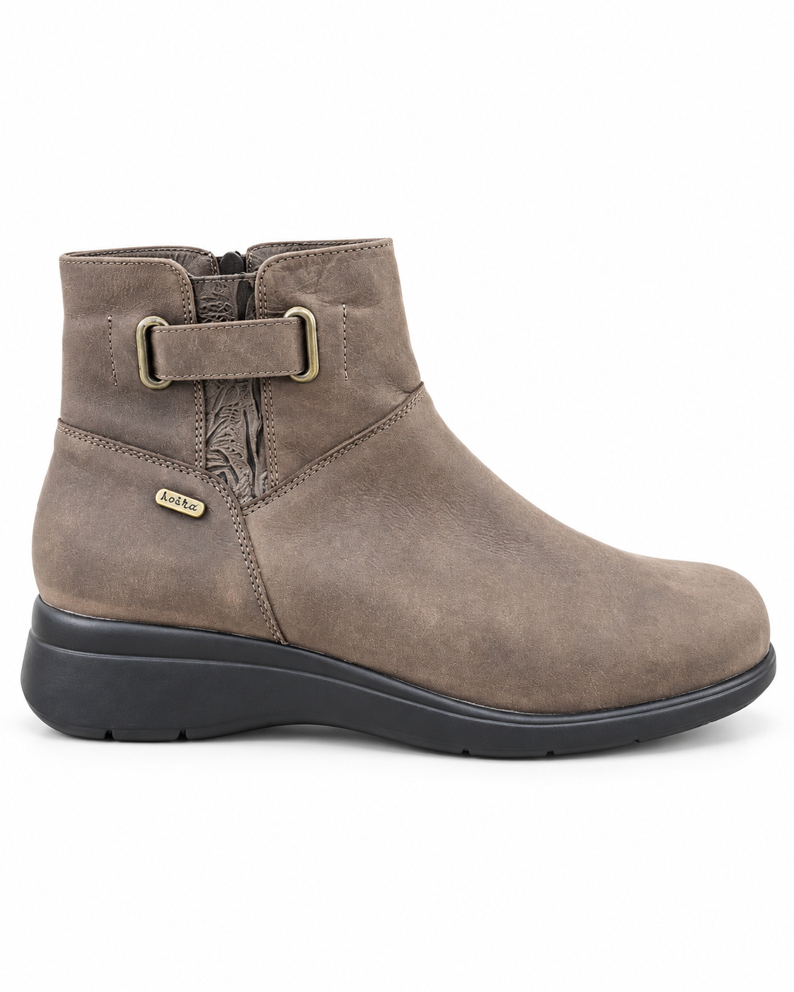 Botin Mujer Cuero Chocolate
