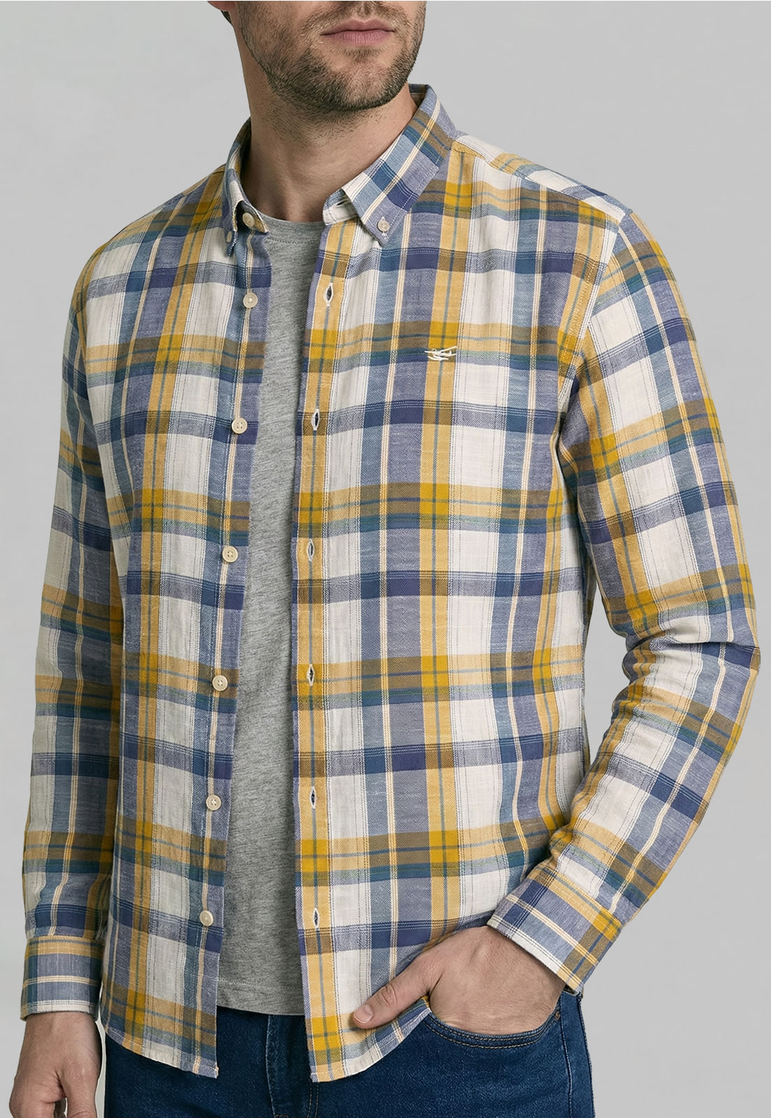 Camisa Hombre Chelsea Mustard