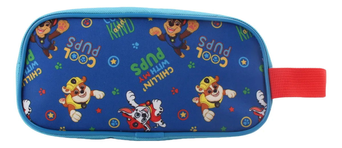 Set Mochila Niño Paw Patrol - Lonchera - Estuche Azul