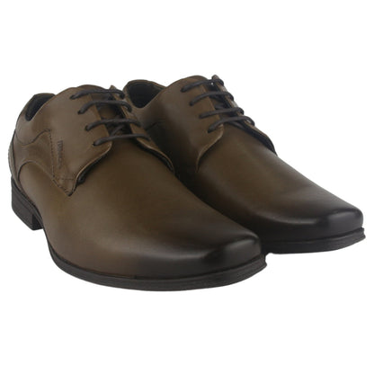 Zapato Hombre con Cordon 6067  Café Tabaco