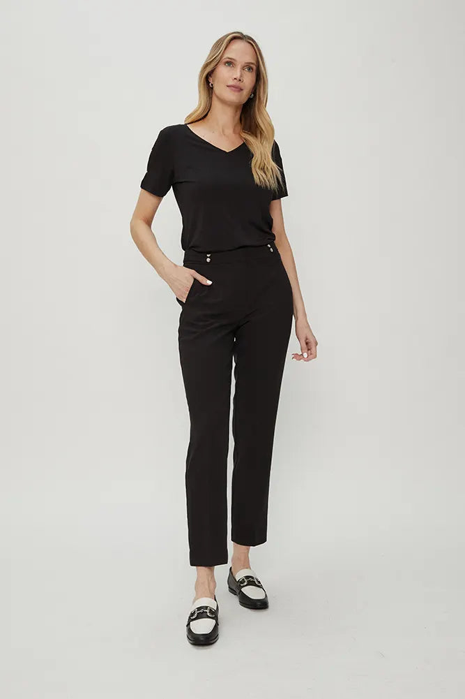 Pantalón Mujer Recto Negro