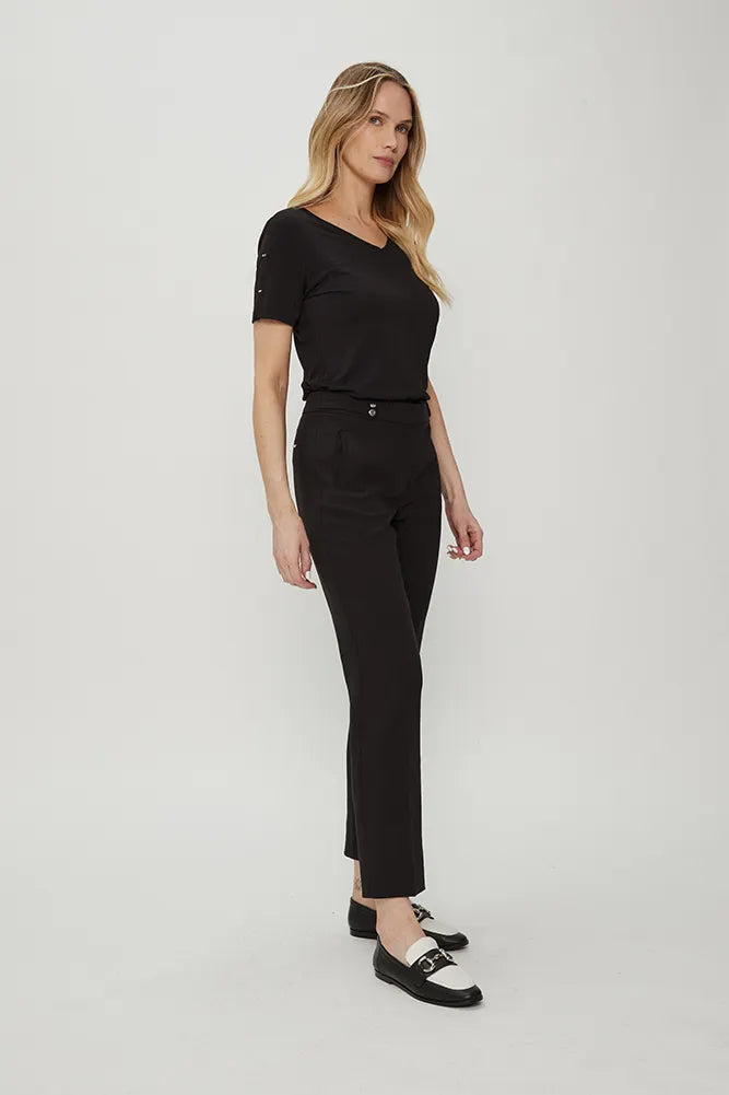 Pantalón Mujer Recto Negro