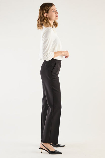 Pantalón Mujer Liso Negro