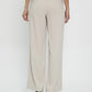 Pantalón Mujer Con Pinza Y Botón Decorativo Beige