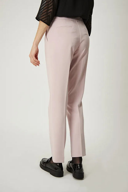 Pantalón Mujer Formal Con Accesorio En Pretina Rosado