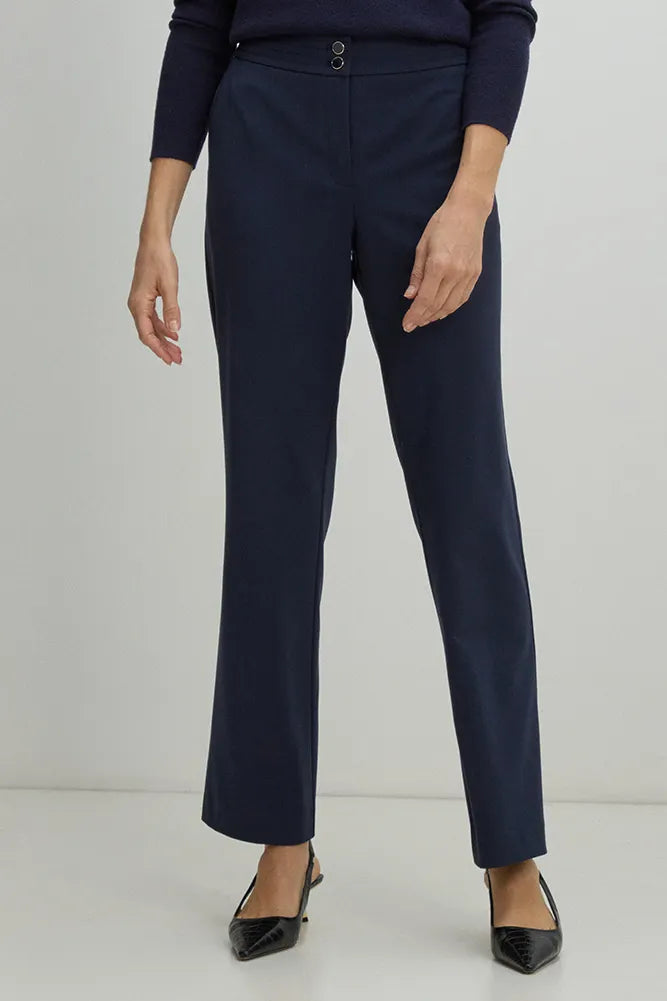 Pantalon Mujer formal doble boton Azul Marino
