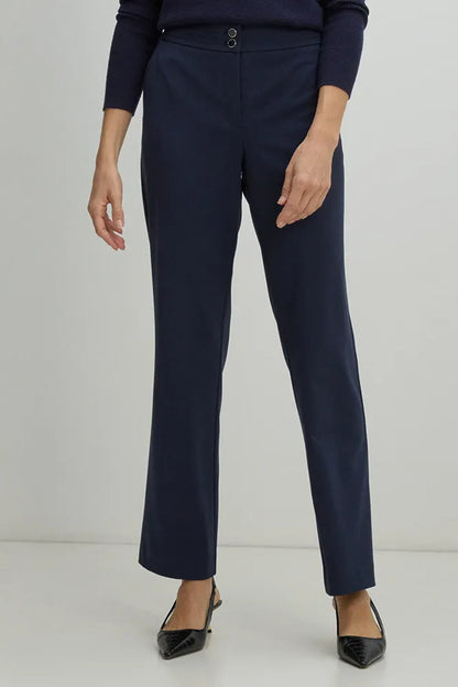 Pantalon Mujer formal doble boton Azul Marino
