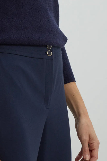Pantalon Mujer formal doble boton Azul Marino