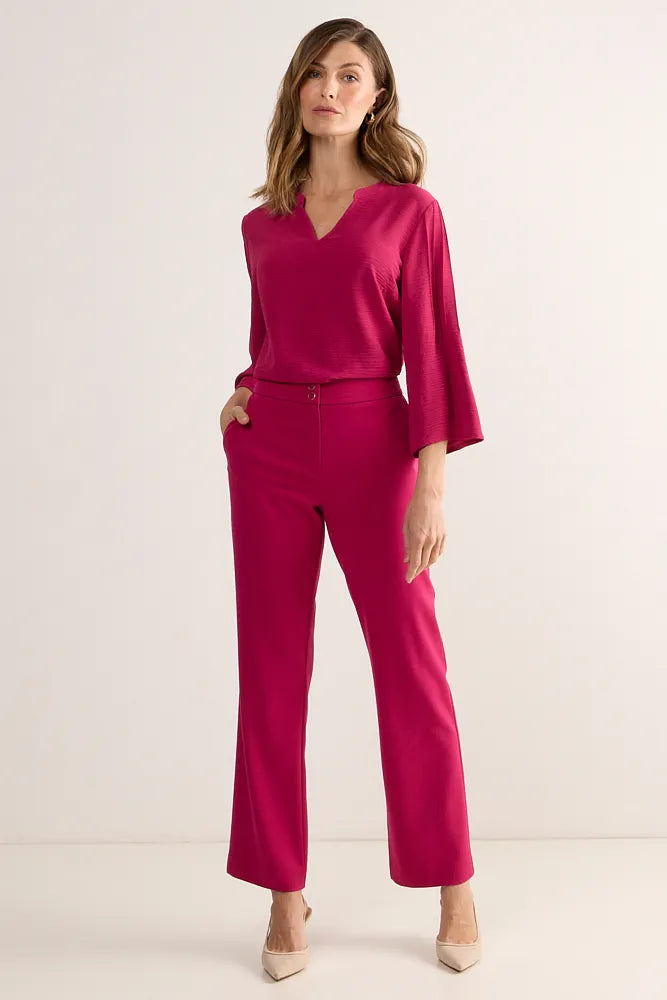 pantalon-mujer-formal-doble-boton-fucsia
