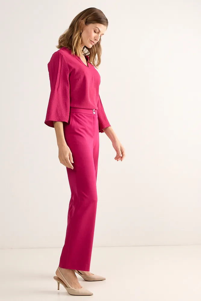 pantalon-mujer-formal-doble-boton-fucsia