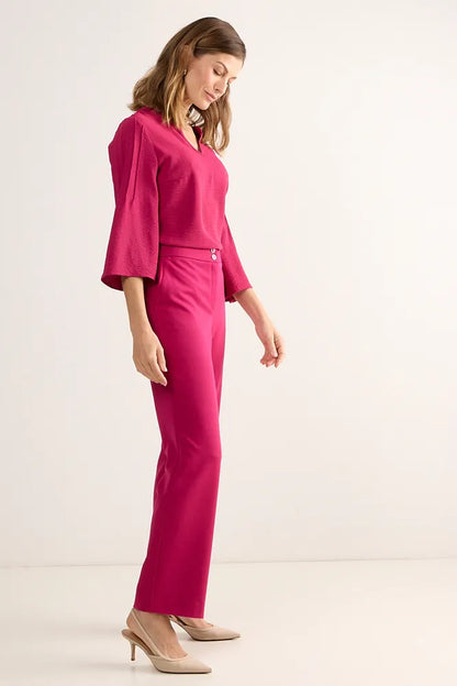 pantalon-mujer-formal-doble-boton-fucsia