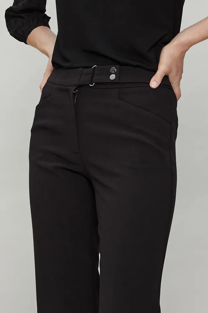 Pantalón Mujer Formal Recto Negro