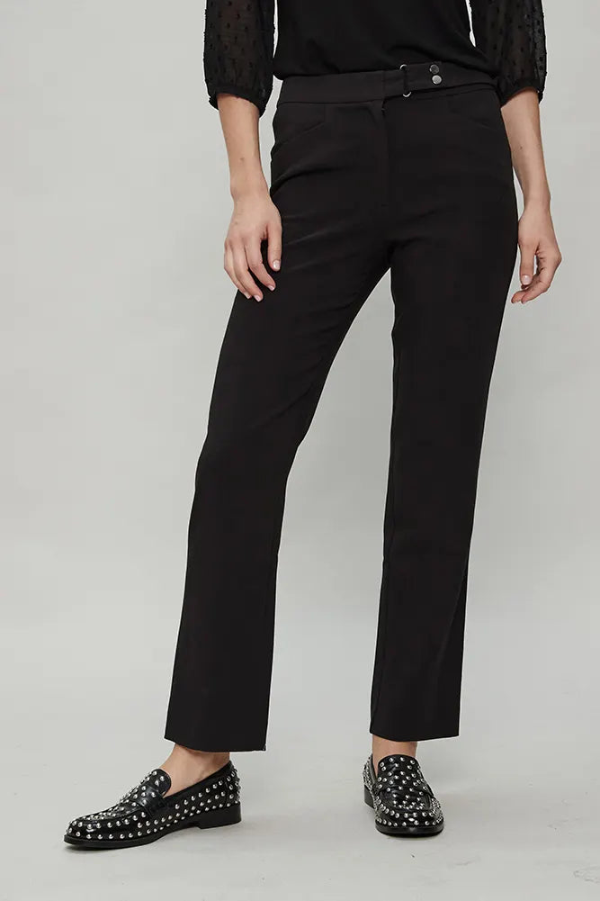 Pantalón Mujer Formal Recto Negro