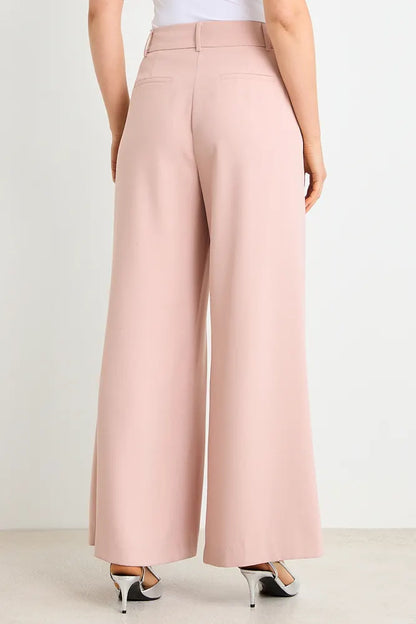 Pantalon Mujer Palazzo Liso Rosado