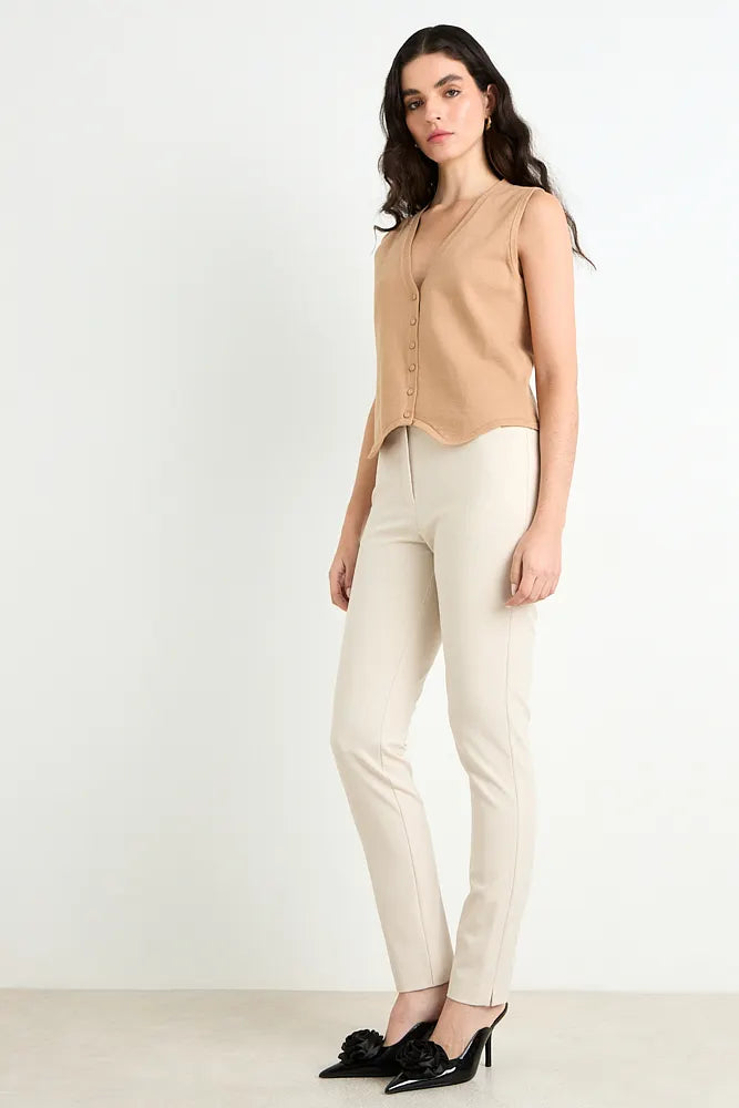 pantalon-mujer-liso-pitillo-beige