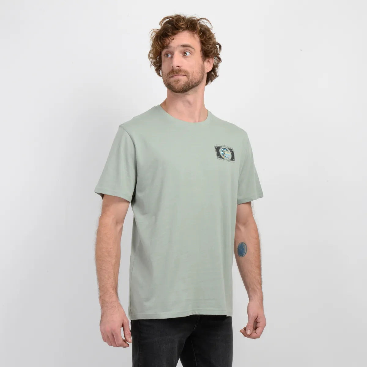 Polera Hombre Manga Corta Forever Verde Claro