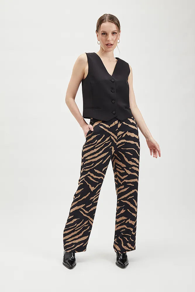 Pantalón Mujer Palazzo Print