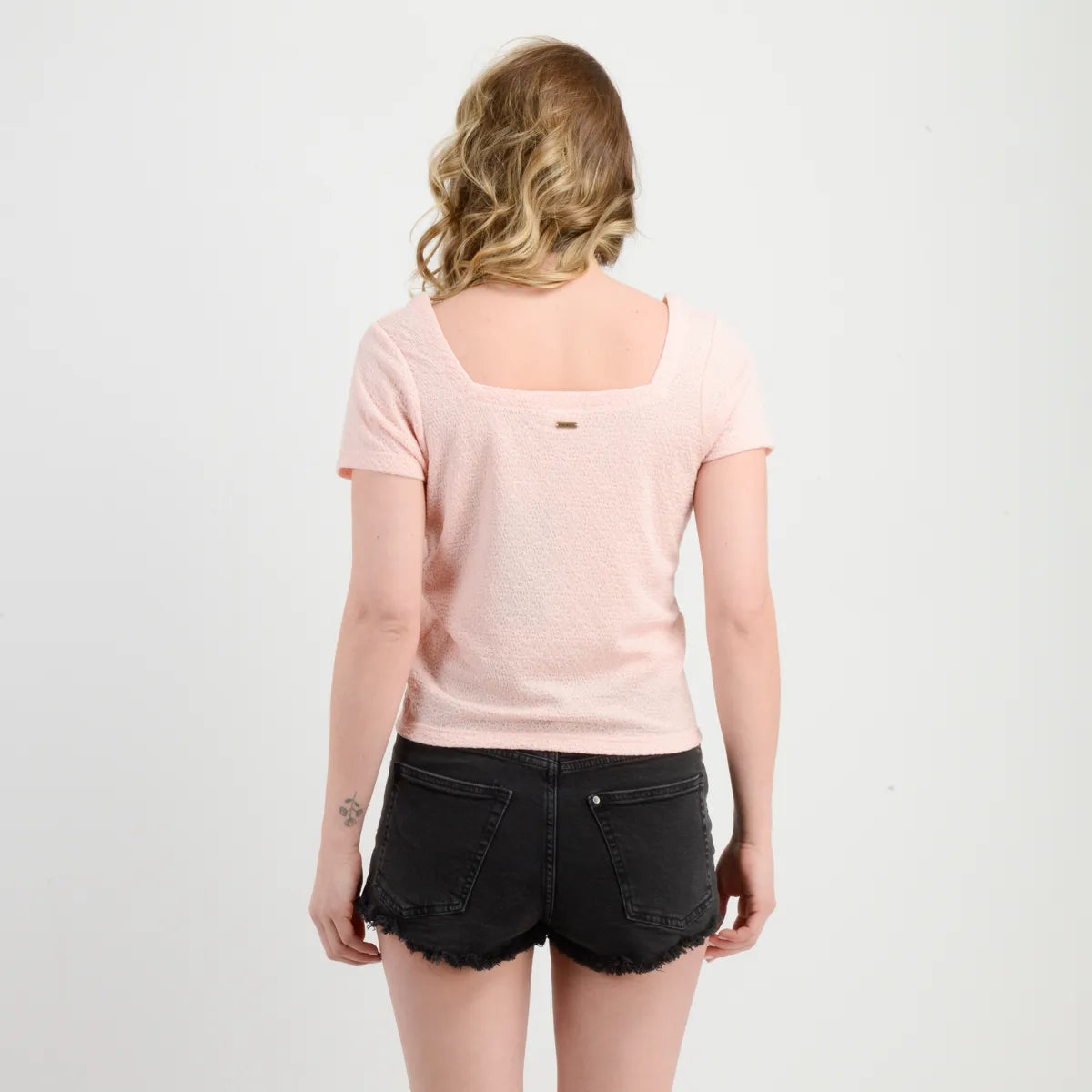 Polera Mujer Manga Corta Jackie Rosado