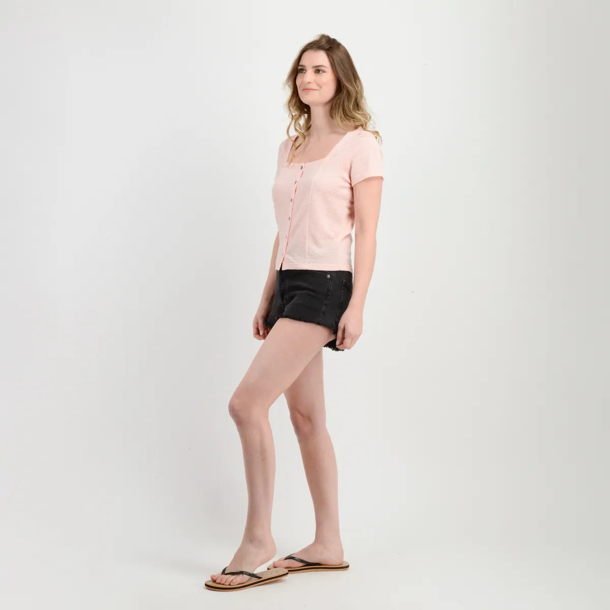 Polera Mujer Manga Corta Jackie Rosado