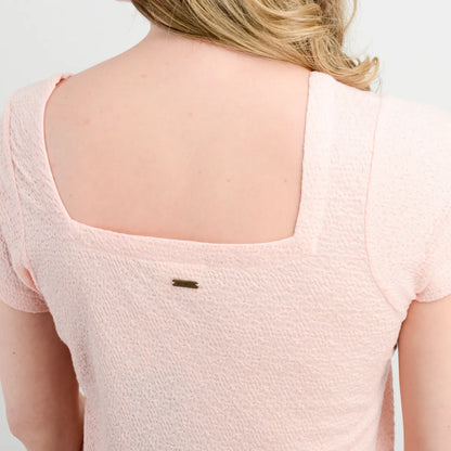 Polera Mujer Manga Corta Jackie Rosado