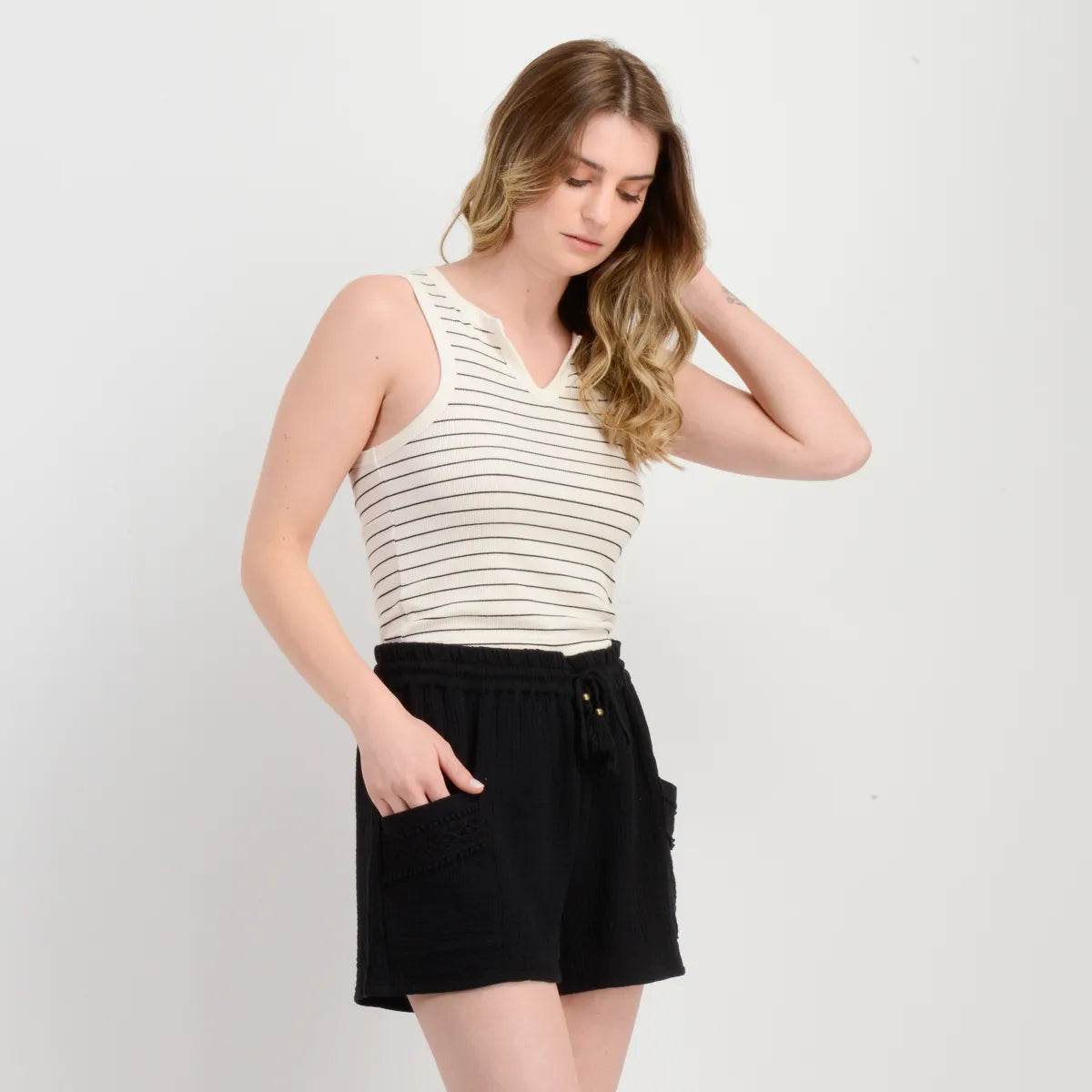 Short Mujer Aloha Negro