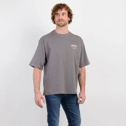 Polera Hombre Manga Corta Highway Gris Oscuro