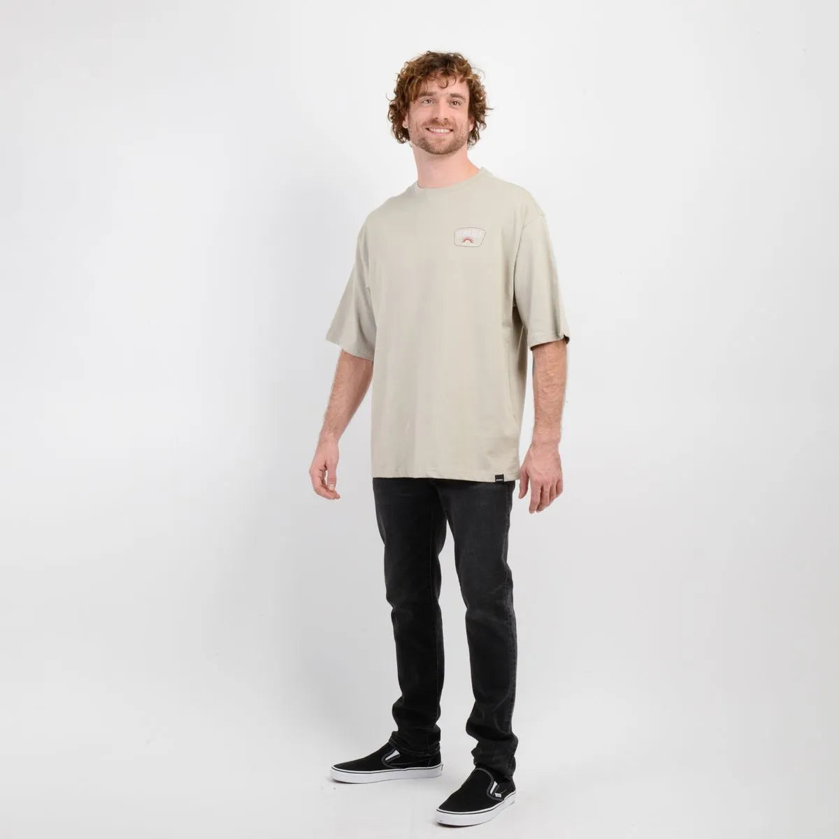Polera Hombre Manga Corta Highway Beige