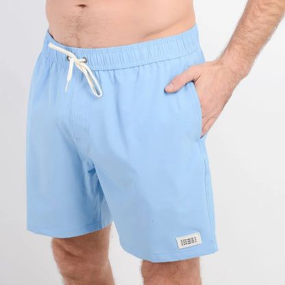 Traje De Baño Hombre Volley Lenox 16" Azul Claro