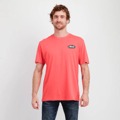 Polera Hombre Manga Corta Scrawl Rojo