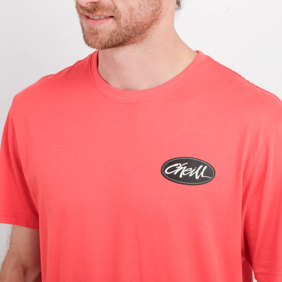 Polera Hombre Manga Corta Scrawl Rojo