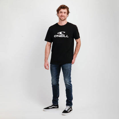 Polera Hombre Manga Corta Stack Negro