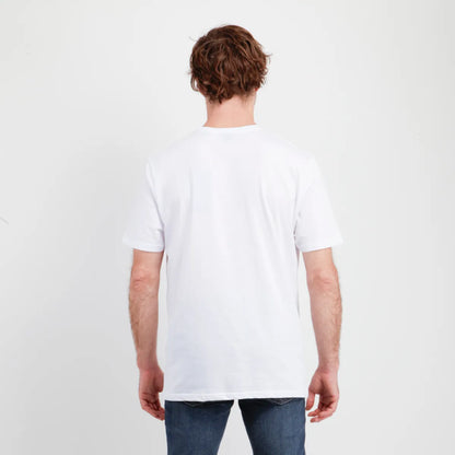 Polera Hombre Manga Corta Stack Blanco