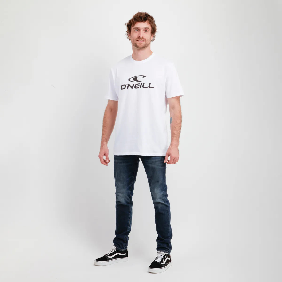 Polera Hombre Manga Corta Stack Blanco