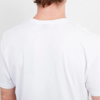 Polera Hombre Manga Corta Stack Blanco