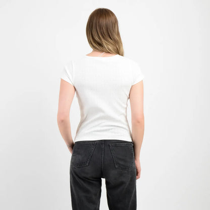 Polera Mujer Manga Corta Joey Beige Claro