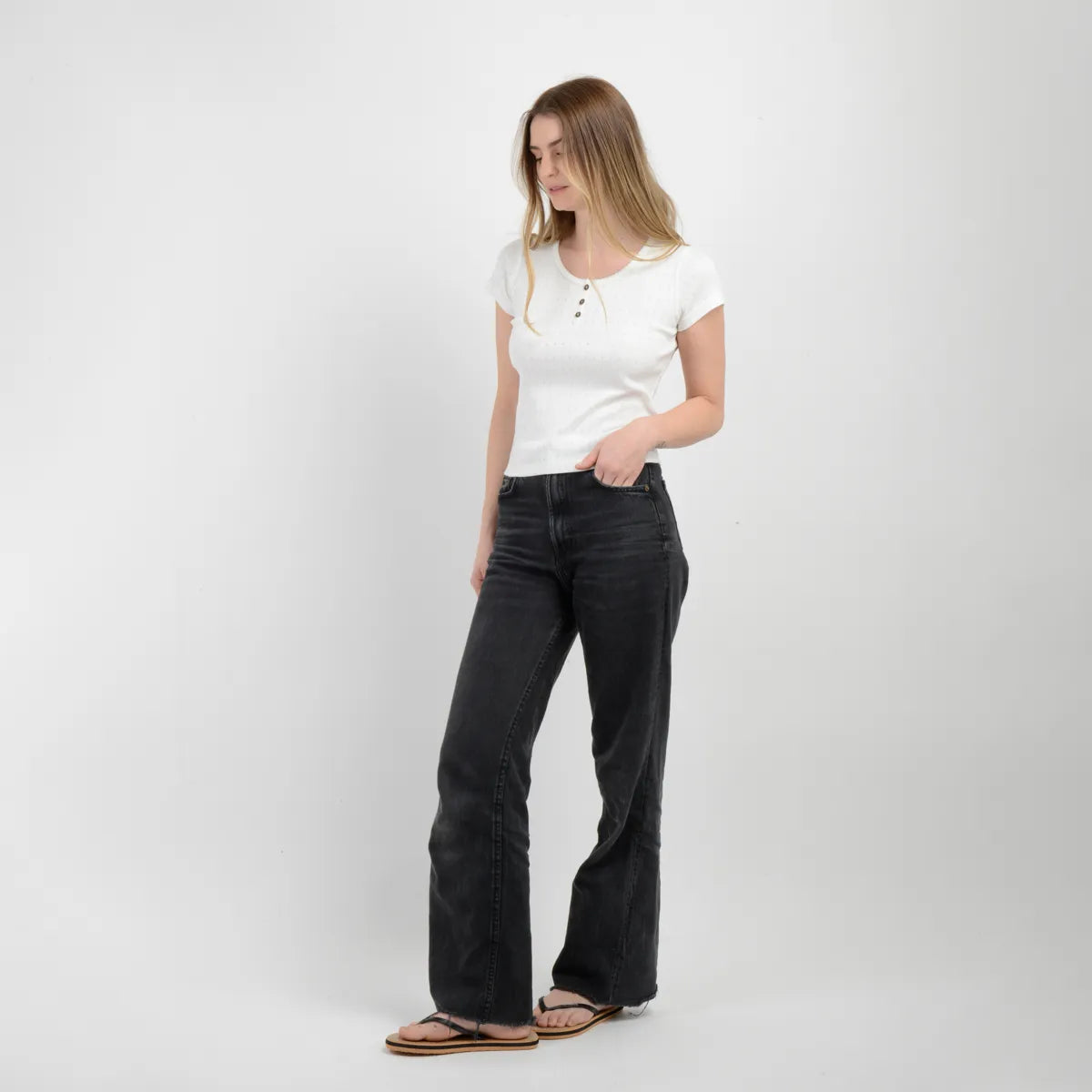 Polera Mujer Manga Corta Joey Beige Claro