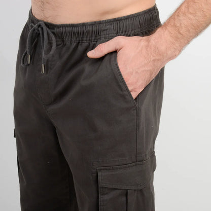 Pantalon Hombre Cargo Drift Gris Oscuro