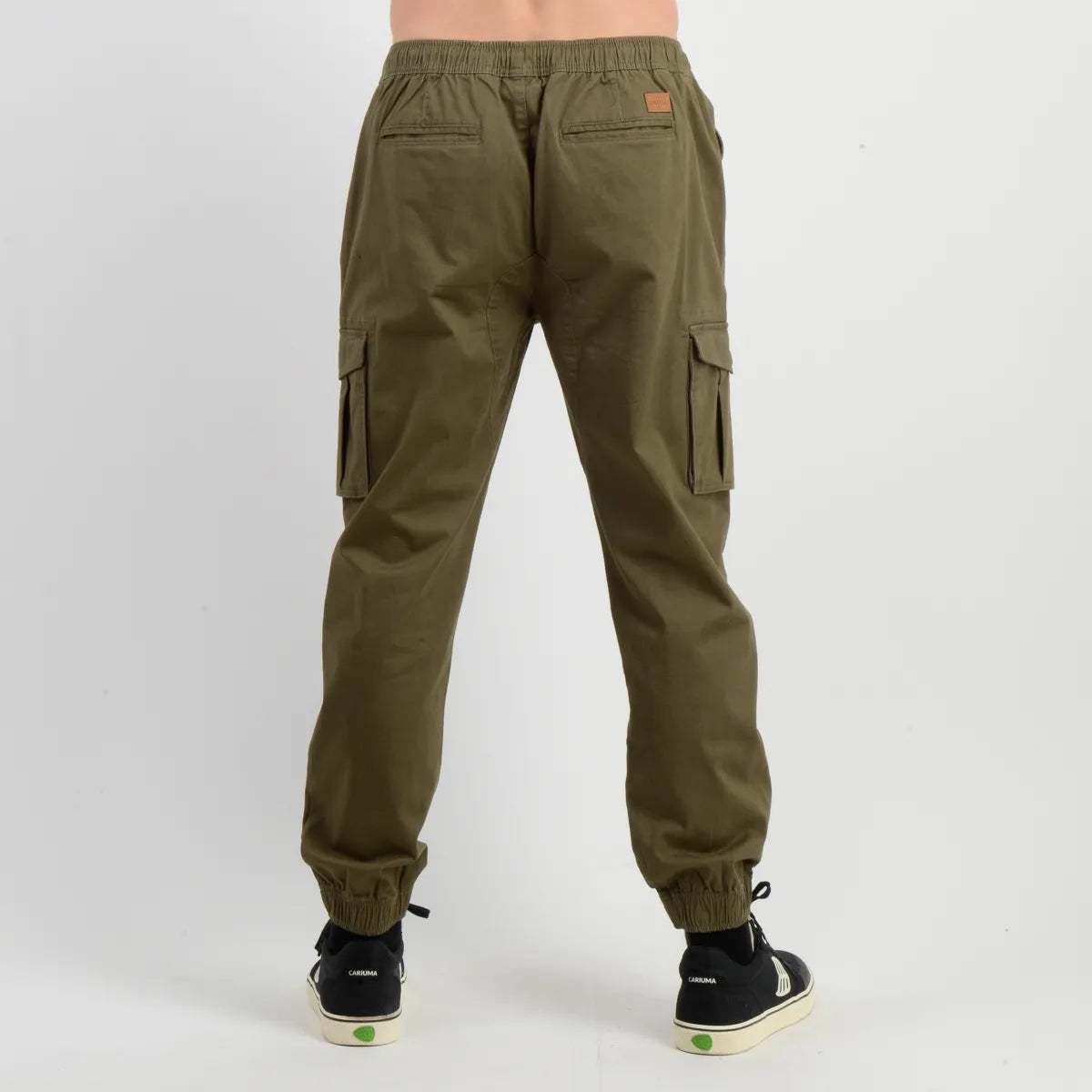 Pantalon Hombre Cargo Drift Verde Oscuro