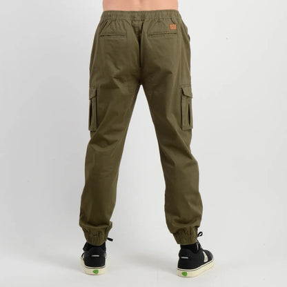 Pantalon Hombre Cargo Drift Verde Oscuro