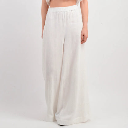 Pantalon Mujer Leni Blanco